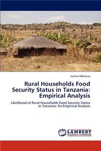 Rural Households Food Security Status in Tanzania