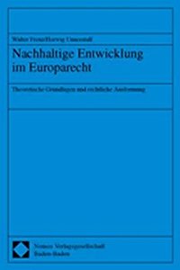 Nachhaltige Entwicklung Im Europarecht