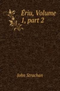 Eriu, Volume 1, part 2
