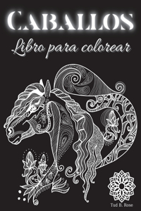 Caballos Libro para colorear