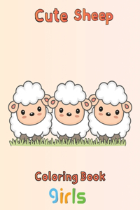 Cute Sheep Coloring Book Girls