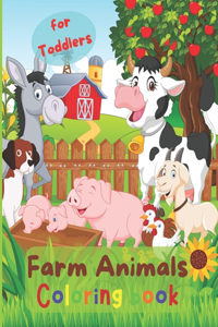 Farm Animals Coloring book for Toddlers