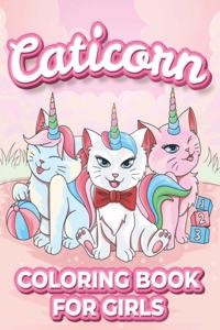 Caticorn Coloring Book For Girls
