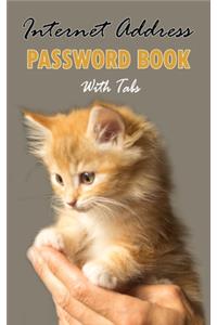 Internet Address Password Book With Tabs