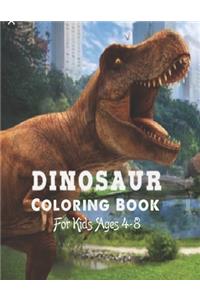 Dinosaur Coloring Books For Kids Ages 4-8.