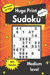 Huge Print Sudoku Medium level