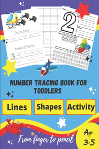 Number tracing Book For Toddlers Age 3-5