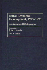 Rural Economic Development, 1975-1993