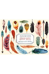 Arrows & Feathers Sticky Notes