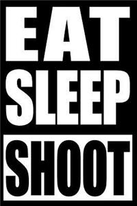 Eat Sleep Shoot Notebook for Airsoft Fans and Players, College Ruled Journal