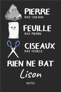 Rien ne bat Lison - Notes