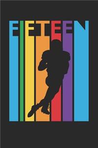 Football Notebook for 15 Year Old Boys and Girls - Colorful Football Journal - 15th Birthday Gift for Football Player Diary