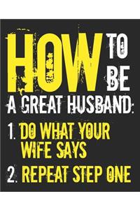 How To Be A Great Husband