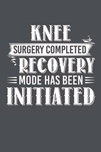 Knee Surgery Completed Recovery Mode Has Been Initiated