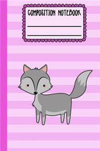 Wolf Composition Notebook
