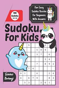 Sudoku For Kids Fun Easy Sudoku Puzzles For Beginners With Answers