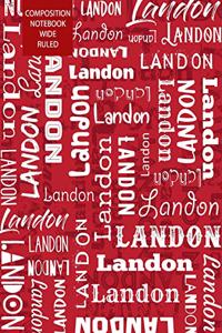 Landon Composition Notebook Wide Ruled