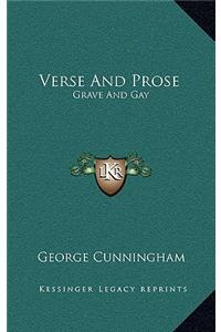 Verse and Prose