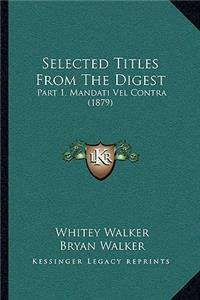 Selected Titles From The Digest