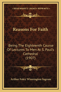 Reasons For Faith