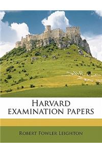 Harvard Examination Papers