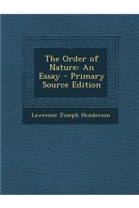 The Order of Nature