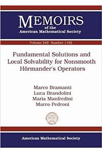 Fundamental Solutions and Local Solvability for Nonsmooth Hormander's Operators