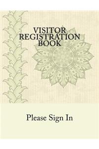 Visitor Registration Book