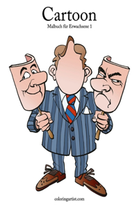 Cartoon-Malbuch für Erwachsene 1