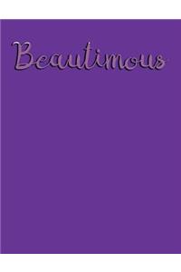 Beautimous: Blank Unlined Journal