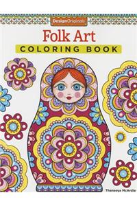 Folk Art Coloring Book