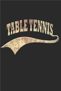 Tischtennis Notizbuch