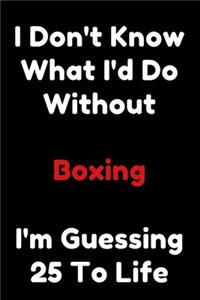 I Don't Know What I'd Do Without Boxing I'm Guessing 25 To Life