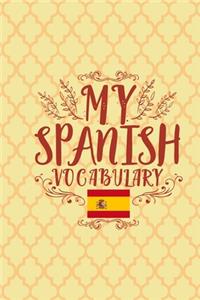 My Spanish Vocabulary