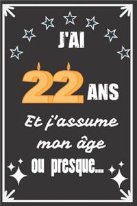 J'ai 22 ans et j'assume mon âge ou presque