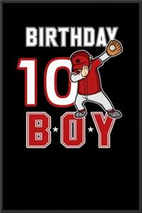 10 years old dabbing Baseball fan birthday