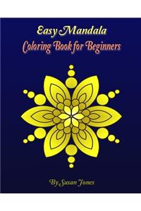 Easy Mandala Coloring Book for Beginners