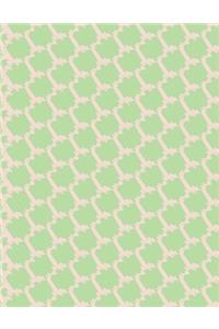 Green lime pattern notebook for writing school or work