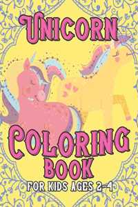 Unicorn Coloring Book for Kids Ages 2-4