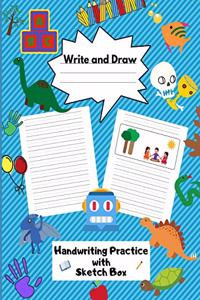 Write and Draw Handwriting Practice with Sketch Box