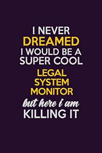 I Never Dreamed I Would Be A Super cool Legal System Monitor But Here I Am Killing It