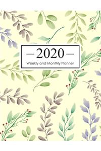 2020 Weekly and Monthly Planner