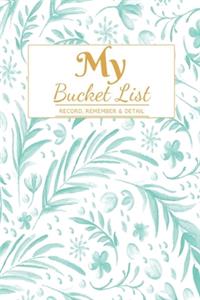 My Bucket List