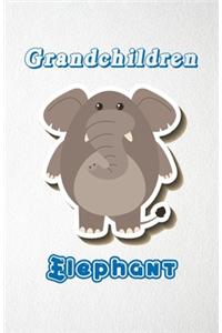 Grandchildren Elephant A5 Lined Notebook 110 Pages