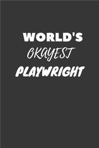 World's Okayest Playwright Notebook