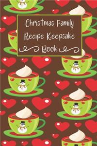 Christmas Family Recipe Keepsake Book