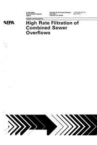High Rate Filtration of Combined Sewer Overflows