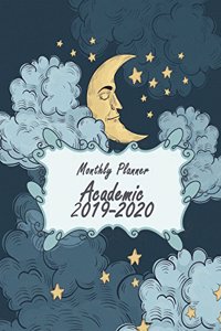 Monthly Planner Academic 2019-2020: Blue Sky Cover,24 Months, Two year Calendar Planner, Daily Weekly Monthly Planner, Organizer, Agenda, 482 pages Large 8.5" x 11"