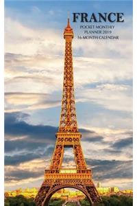 France Pocket Monthly Planner 2019