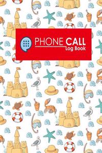 Phone Call Log Book